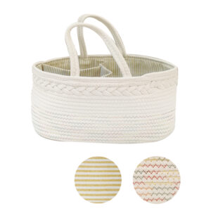 Color thread decorative basket / 39x25.5x18.5