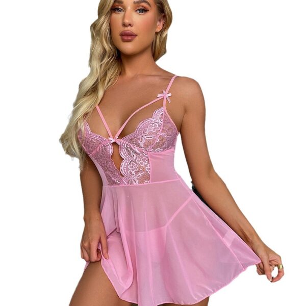O1CN018X2FVo1WgEcoIZ7Vt_2215528872817-0-cib Whoelsale Valentine's Day Sexy Mesh Perspective Sleeping Dress
