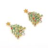 O1CN018Y7bPI1gFnmEvQpI6_2213748334113-0-cib Wholesale Christmas Hollow Christmas Tree Alloy Style Diamond Earrings