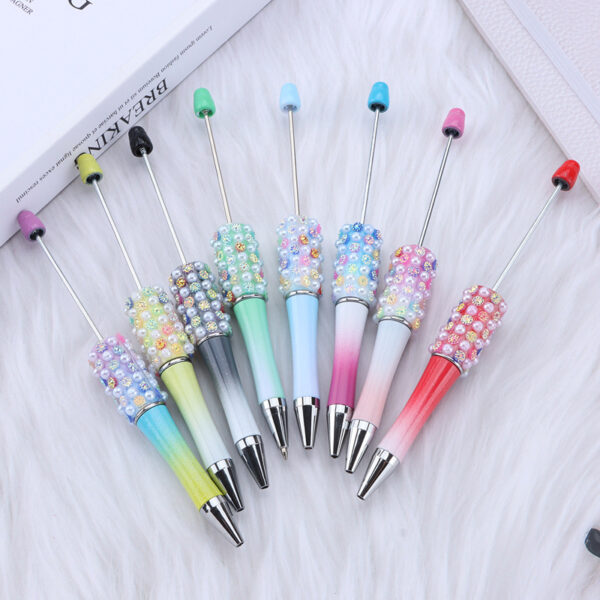 Wholesale Di Colorful Pearl Dopamine Plastic Gradient Color Rotary Ballpoint Pen