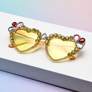 Yellow frame double tea slices