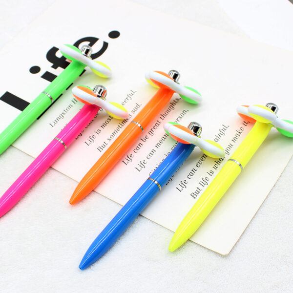 O1CN018ZNOx01k8i6tVkERj_2913784639-0-cib Wholesale Color Rotating Twisted Plastic Gyroscope Pressure Reducing Toy Ball Pen