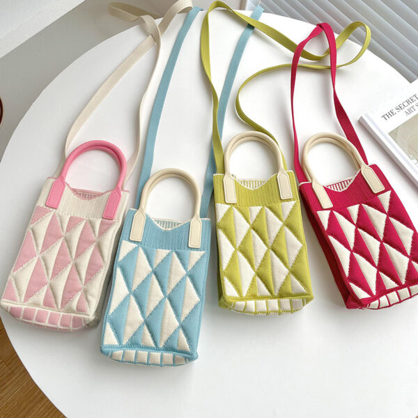 O1CN018ZtsTr1RgAPrlloqy_4217842140-0-cib Wholesale Geometry Diamond Bag Mini Polyester One Shoulder Handbag