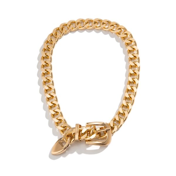 Wholesale Thick Chain Buckle Clavicle Necklace