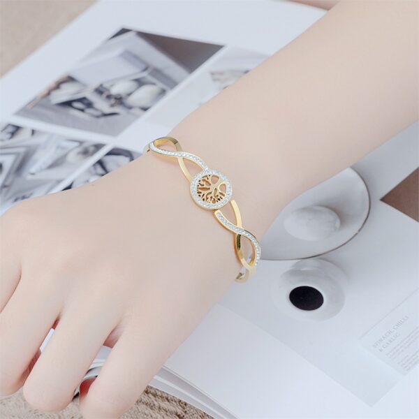 Wholesale Tree of Life Stainless Steel Bracelet