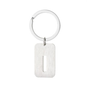 Military card hollow letter keychain-I