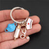 Wholesale Zinc Alloy Keychain Medical Ambulance Personnel Keychain