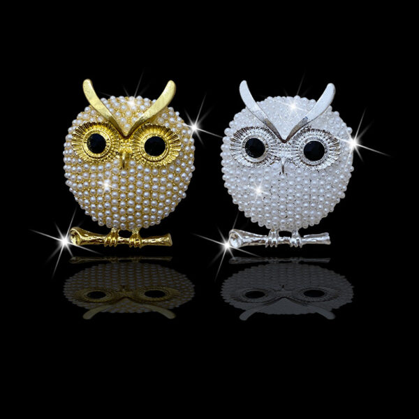 Wholesale Pearl Owl Car Perfume Clip Decoration