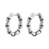 Wholesale Metallic Bamboo Stainless Steel Earrings