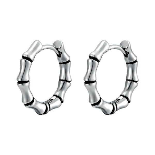 Wholesale Metallic Bamboo Stainless Steel Earrings