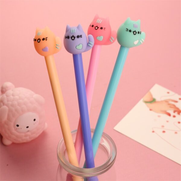Wholesale Plastic Cartoon Cute Kitty Cat Gel Pen