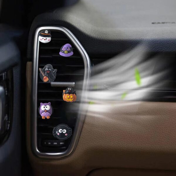 Wholesale Halloween Cute Ghost Aroma Clip Resin Car Accessories