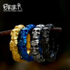 Wholesale Jewelry Stainless Steel Multicolored Skull Gothic Rings