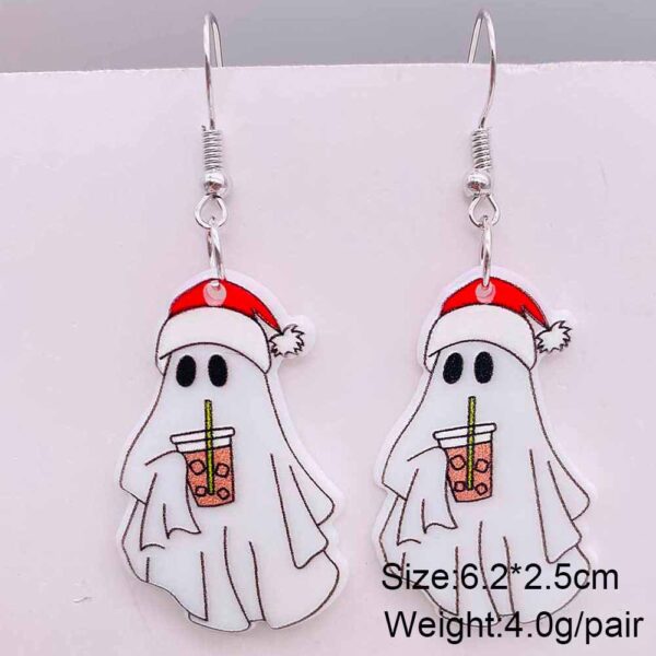 O1CN018myTgu2CFrfOUZXI6_2207539588445-0-cib Wholesale Christmas Ghost Dog Acrylic Earrings