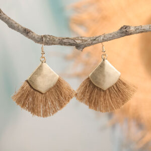 25040906 coffee color / Alloy/Polyester