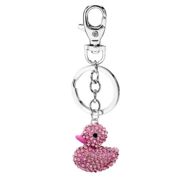 O1CN018pPjil1Bs2rvXpghc_0-0-cib Wholesale Little Duck Crystal Full Diamond Metal Keychain