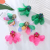 Wholesale Mesh Flower Earrings