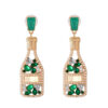 O1CN018sxbeh2BkG9EYweF1__2031248376-0-cib Wholesale Champagne Colored Wine Bottles Filled with Diamond and Pearl Alloy Earrings