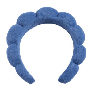 Dark blue headband (towel velvet)