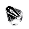 Wholesale Halloween Gothic Coffin Alloy Rings