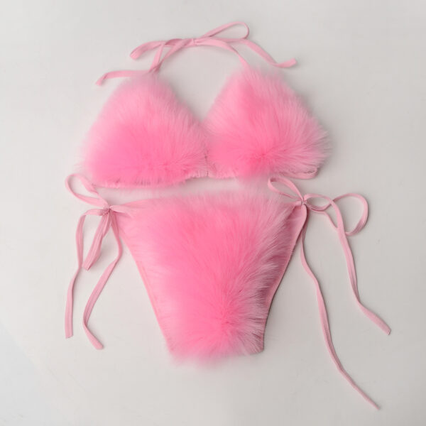 Wholesale Solid Color Bikini Plush Swimwear