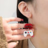 Wholesale Game Controller Creative Earrings Acrylic