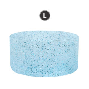 Large transparent flash blue 9CM