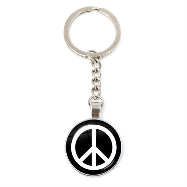 O1CN018xoD1J1tijlIRIQqo_2212752275936-0-cib Wholesale Zinc Alloy Peace Sign Keychain