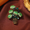 Wholesale Creative Opal Flyfly Vintage Brooch