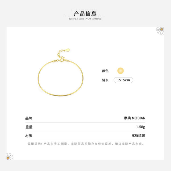 Wholesale S925 Sterling Silver Snake Chain Bracelet OLY-BT-MoD005