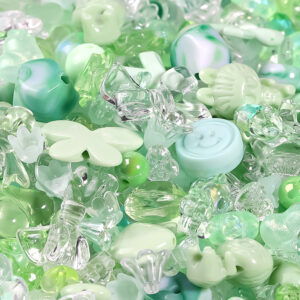 Green / About 500 g/bag (mixed at random)