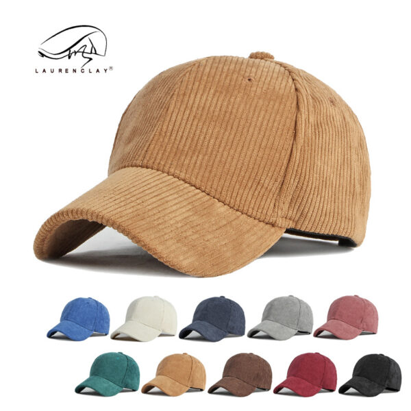 Wholesale of Solid Color Corduroy Baseball Caps