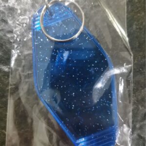 Translucent blue (glitter) room card