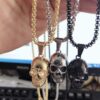 Wholesale Punk Pendant Skull Men Alloy Necklace