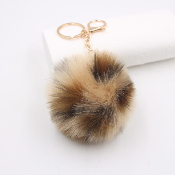 O1CN0195txs21X3attlH2n5_2038122868-0-cib Wholesale Imitation Rabbit Fur Colorful Plush Ball Keychain