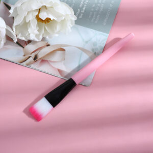 Ordinary bagged / Pink rod black tube powder white hair