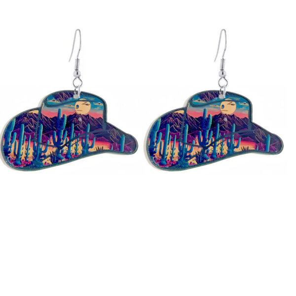 O1CN0196syXd1POBk7r5JJv_2213249061830-0-cib Wholesale Western Cowboy Hat Acrylic Earrings