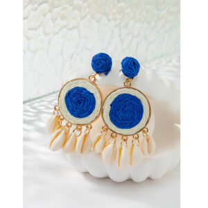 22090404-sapphire blue / Rattan