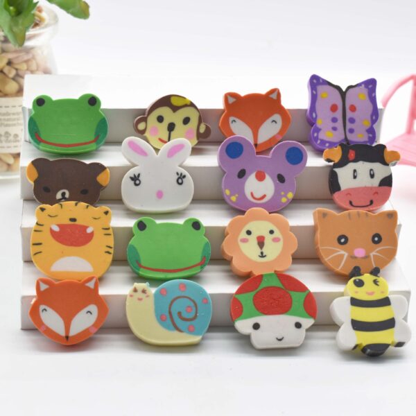 Wholesale PVC New Animal Shape Eraser