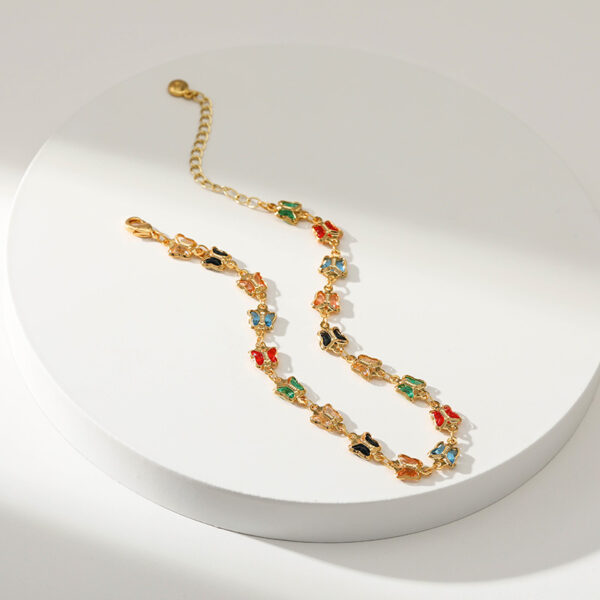 Wholesale Gold Plated Butterfly Alloy Bracelet