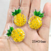Wholesale Quicksand Fruit PVC Transparent Sequin Children's Hair Clip DIY Accessories