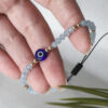 Wholesale Devil Eye Crystal Beads Alloy Bracelet