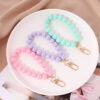 Wholesale Acrylic Colorful Beaded Keychain