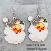 Wholesale Santa Claus Bells Red Car Water Drop Wooden Earrings