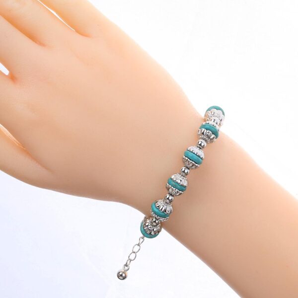 Wholesale Bohemian Turquoise Alloy Bracelet