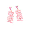Wholesale Heart English Letter Acrylic Earrings