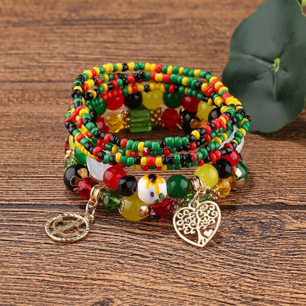 Wholesale Cute Pendant Multilayer Beaded Bracelet