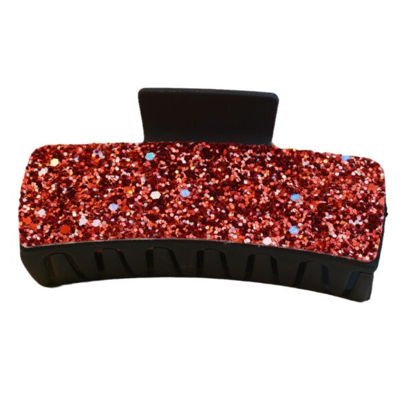 Wholesale Sequin PU Leather Hairpin Shark Clip