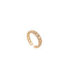 Wholesale Niche Design Geometric Twisted Zirconium Ring