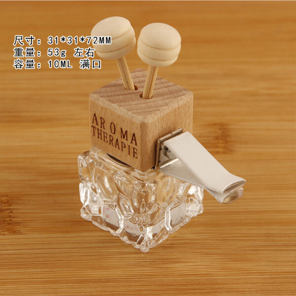 Wholesale Air Outlet Water Cube Perfume Empty Bottle Car Decoration
